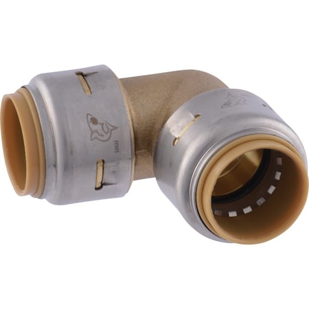 Sharkbite 3/4 In. x 3/4 In. 90 Deg. Push-to-Connect Brass Elbow 1/4 Bend UR256A